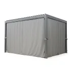 Pegola 3x4 mt në alumin të lyer me antracit me manivë - Levante Viadurini