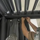 Pegola 3x4 mt në alumin të lyer me antracit me manivë - Levante Viadurini