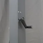 Pegola 3x4 mt në alumin të lyer me antracit me manivë - Levante Viadurini