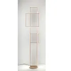 Dizajn llambë dyshemeje LED në metal të lyer me ar ose argjend - formale Viadurini