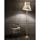 Llamba klasike e dyshemesë me abazhur me xham të fryrë Dekorime me lule - Bluminda Viadurini