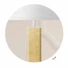 Llambë dyshemeje me dizajn modern në llambë me abazhur pëlhure prodhuar në Itali - Kërce Viadurini