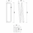 Llambë dyshemeje moderne e projektuar e bërë në Itali, Sirolo Viadurini