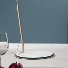 Llamba dyshemeje metalike me nuancë Pvc e veshur me pëlhurë - Adriana Viadurini