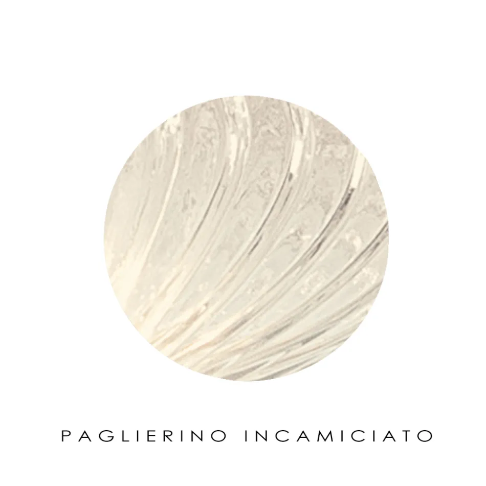 Llambë dyshemeje prej xhami veneciane me brinjë dhe fryrje me dorë - Dafne Viadurini