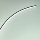 Llambë dyshemeje moderne LED me dimmable në metal të zi, ari ose të bardhë - gondolë Viadurini