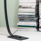 Llambë dyshemeje moderne LED me dimmable në metal të zi, ari ose të bardhë - gondolë Viadurini