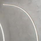 Llambë dyshemeje moderne LED me dimmable në metal të zi, ari ose të bardhë - gondolë Viadurini