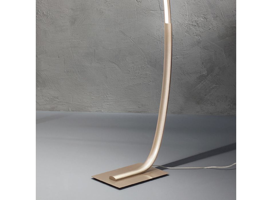 Llambë dyshemeje moderne LED me dimmable në metal të zi, ari ose të bardhë - gondolë Viadurini