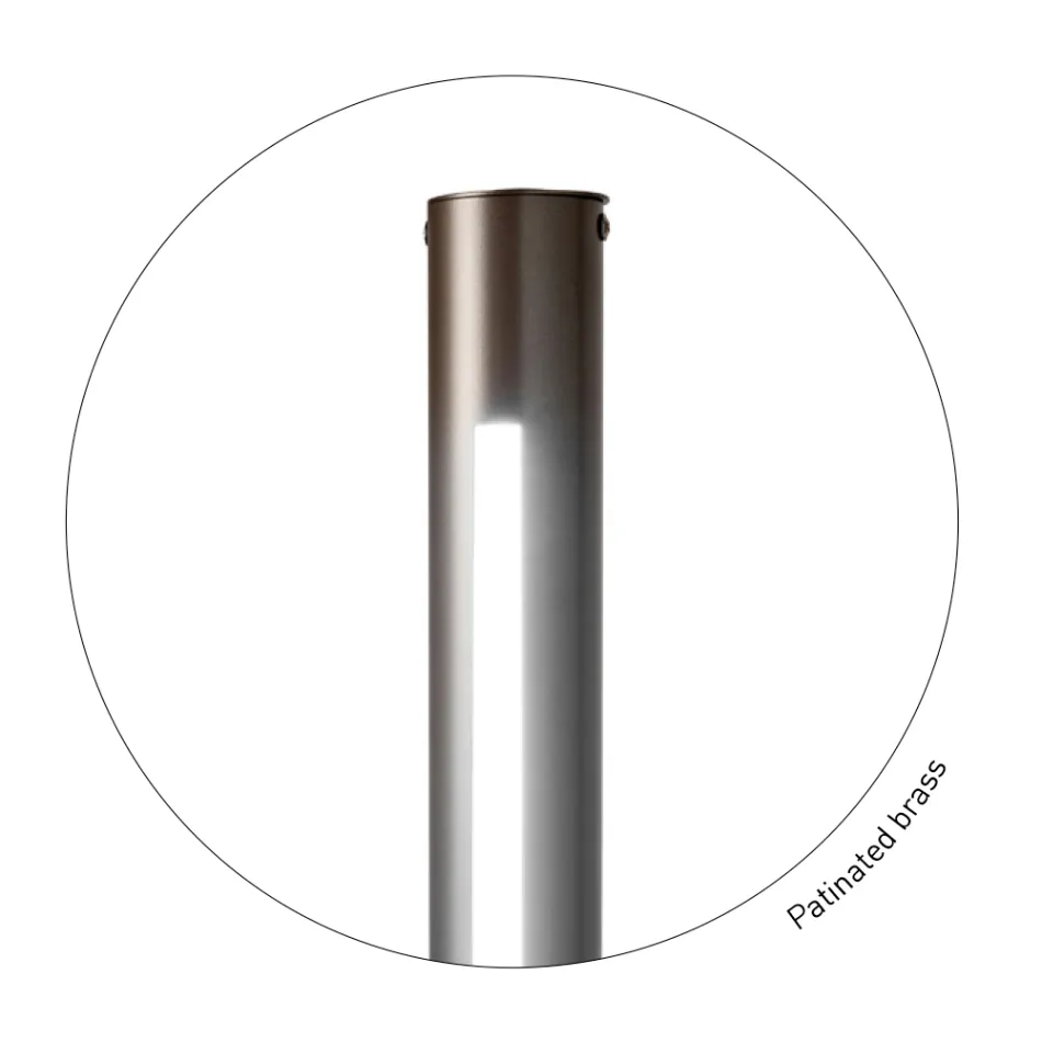 Llambë dyshemeje moderne metalike me ndriçim të dyfishtë Prodhuar në Itali - Roman Viadurini