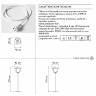 Llambë dyshemeje në natyrë me dizajn modern me formë trëndafili - Dashuria e foshnjës nga Myyour Viadurini