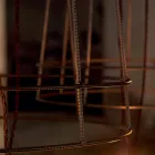 Llamba e dyshemesë së dhomës së ndenjes 3 drita në stilin minimal të bardhë ose natyror - Stili Viadurini