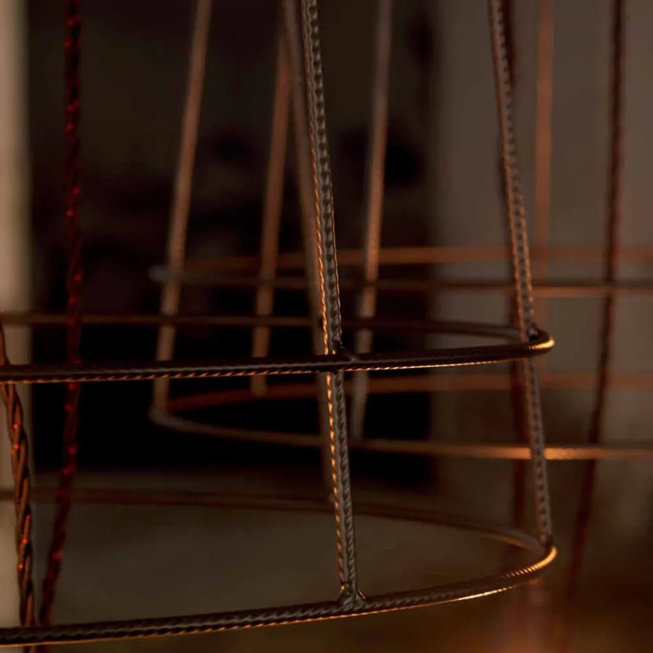 Llamba e dyshemesë së dhomës së ndenjes 3 drita në stilin minimal të bardhë ose natyror - Stili Viadurini