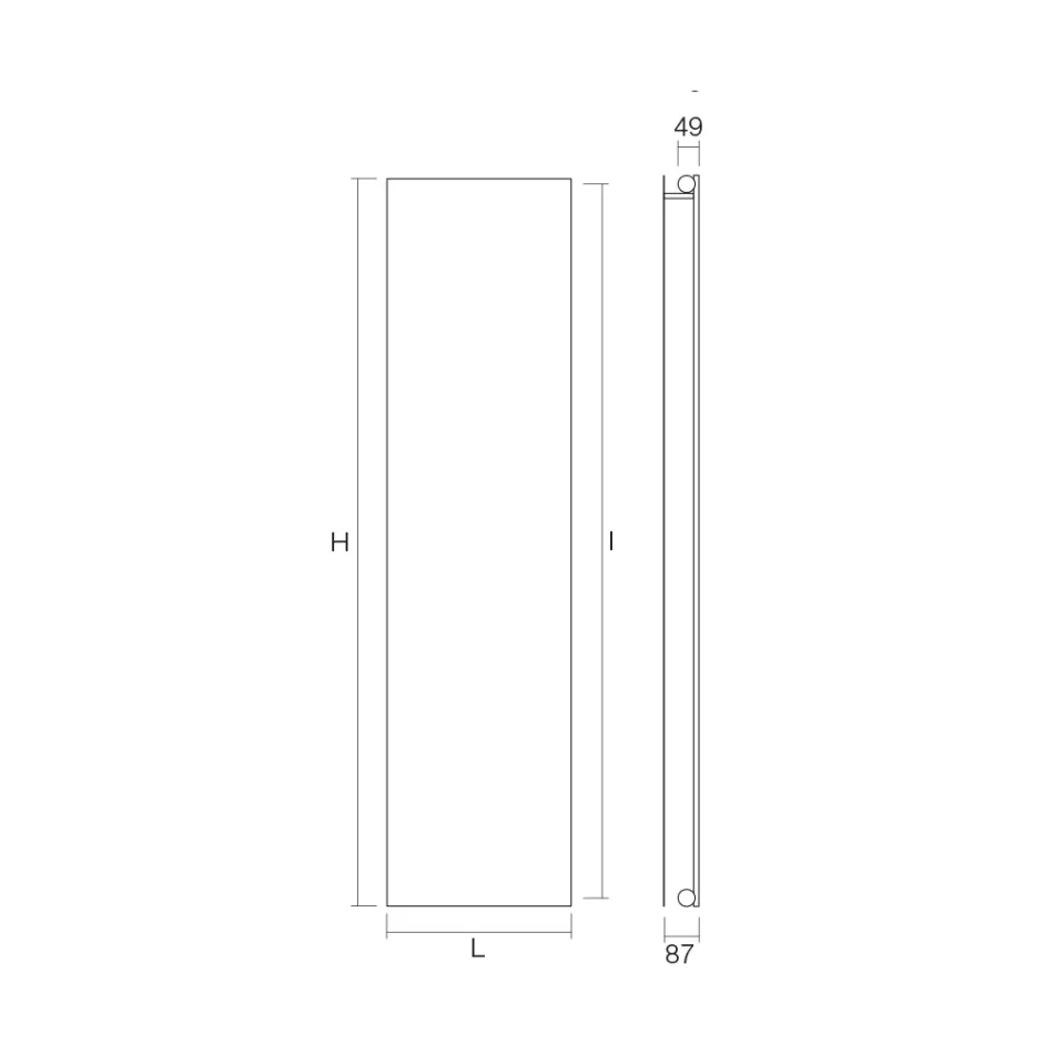 Pllakë rrezatuese me sistem të përzier në çelik karboni Prodhuar në Itali - Bigne Viadurini