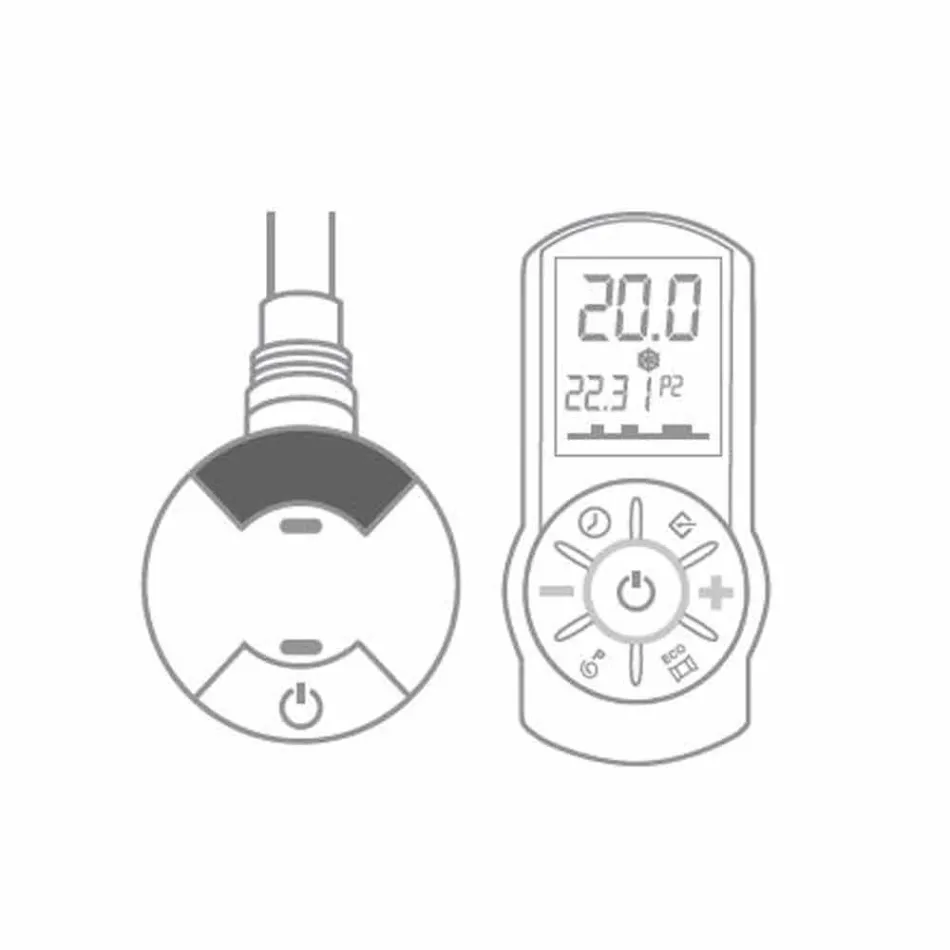 Pllakë rrezatuese elektrike në mur në çelik me 1000 Watt - Dekorimi Kelvin Viadurini