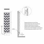 5 Pllaka Elektrike Rrezatuese Çeliku të Projektimit deri në 1000 Watt - Lumi Viadurini