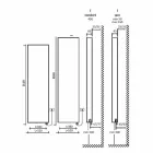Radiatori modern i murit me pllaka rrezatuese elektrike deri në 1000 W - I përkulur Viadurini
