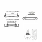 Radiatori modern i murit me pllaka rrezatuese elektrike deri në 1000 W - I përkulur Viadurini