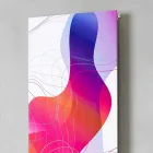 Pllakë rrezatuese hidraulike në mur në çelik me zbukurim 839 Watt - Kelvin Viadurini