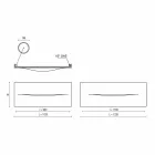 Dizajn Horizontal Pllaka rrezatuese hidraulike në çelik deri në 820 W - Prerje Viadurini