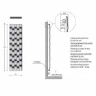 Projektimi vertikal Pllaka rrezatuese prej çeliku 5 shirita deri në 1003 Watt - Lumi Viadurini