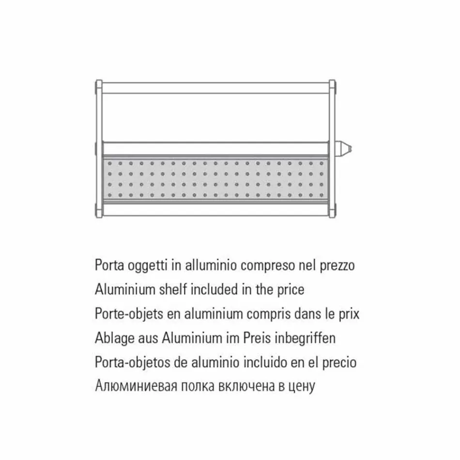 Pllakë rrezatuese në alumin dhe dizajn elektrik dhe pëlhurë me ngjyra 150 W - Sam Viadurini
