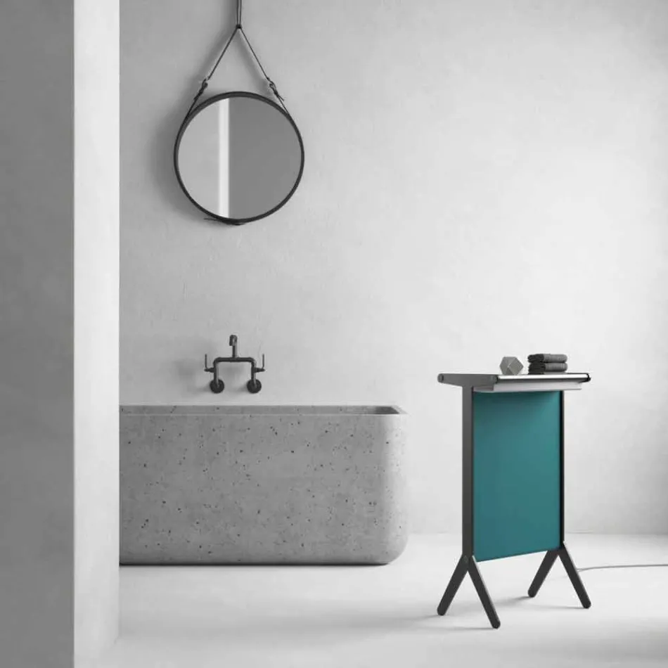 Pllakë rrezatuese në alumin dhe dizajn elektrik dhe pëlhurë me ngjyra 150 W - Sam Viadurini