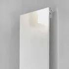 Pllakë vertikale elektrike rrezatuese në dizajn refleks çeliku inox 1000 W - akull Viadurini