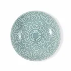 Pllaka me ngjyra moderne 18 copë Shërbimi i plotë i tabelës në Gres - Kretë Viadurini