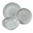 Pllaka me ngjyra moderne 18 copë Shërbimi i plotë i tabelës në Gres - Kretë Viadurini