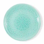 Pllaka me ngjyra moderne 18 copë Shërbimi i plotë i tabelës në Gres - Kretë Viadurini