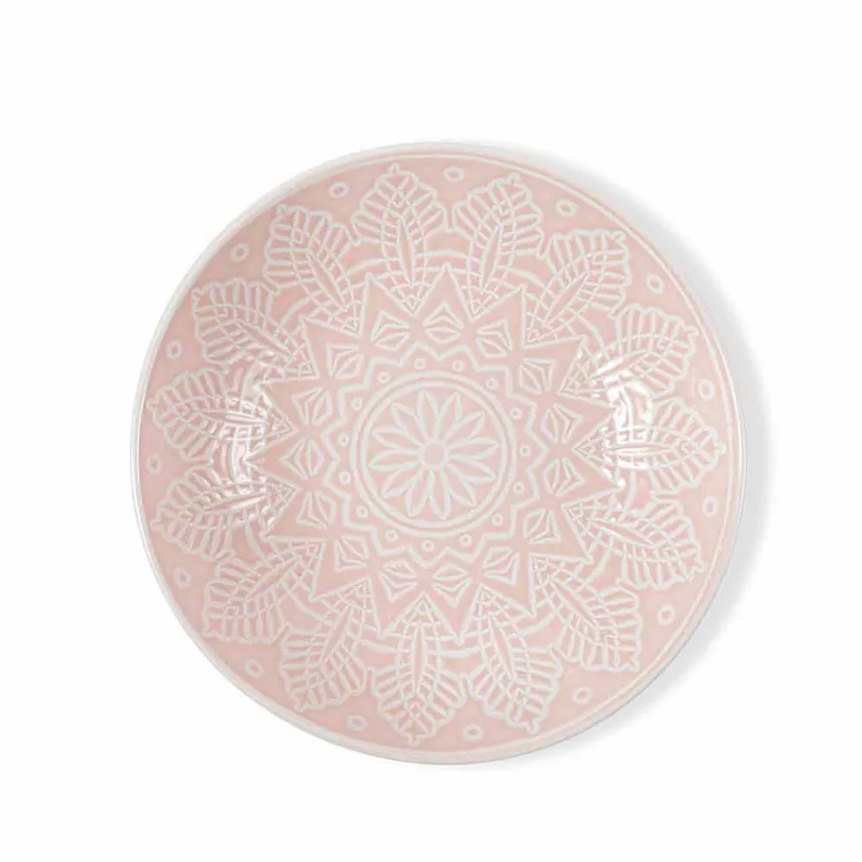 Pllaka me ngjyra moderne 18 copë Shërbimi i plotë i tabelës në Gres - Kretë Viadurini