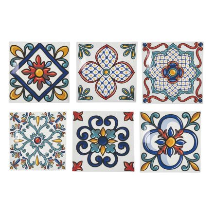 Pjata Tavoline katrore ne Dekorime porcelani me ngjyra 6 Copa - Iglesias Viadurini
