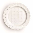 Pjata e preferuar 12 copë në dorë prej porcelani të bardhë të dekoruar - Rafiki Viadurini