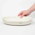 Dizajn Luksoz Pjatë Ovali me Shërbim Porcelani të Bardhë - Arcimaesta Viadurini