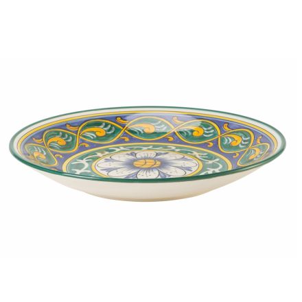 Pjata servirje me dizajn të rrumbullakët në dekorime me ngjyra dolomiti - Cabria Viadurini