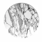 Pllakë shërbimi e rrumbullakët në mermer të bardhë Carrara prodhuar në Itali - Kamil Viadurini