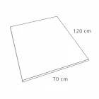 Slate Effect Resin 120x70 Tabaka Dushi me Rrjetë Çeliku - Sommo Viadurini