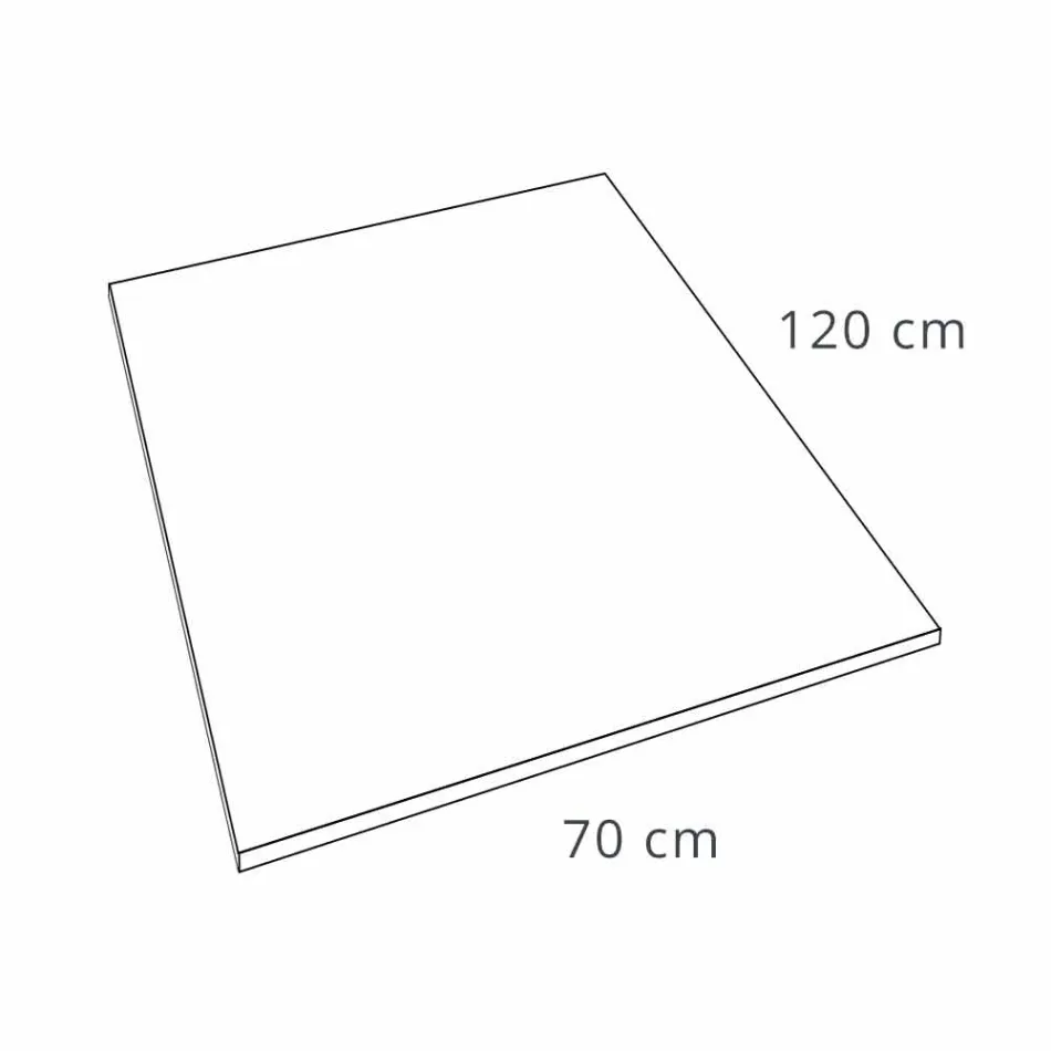 Slate Effect Resin 120x70 Tabaka Dushi me Rrjetë Çeliku - Sommo Viadurini