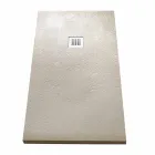 Sirtar dushi 170x70 në rrëshirë me efekt guri me rrjet çeliku - Domio Viadurini