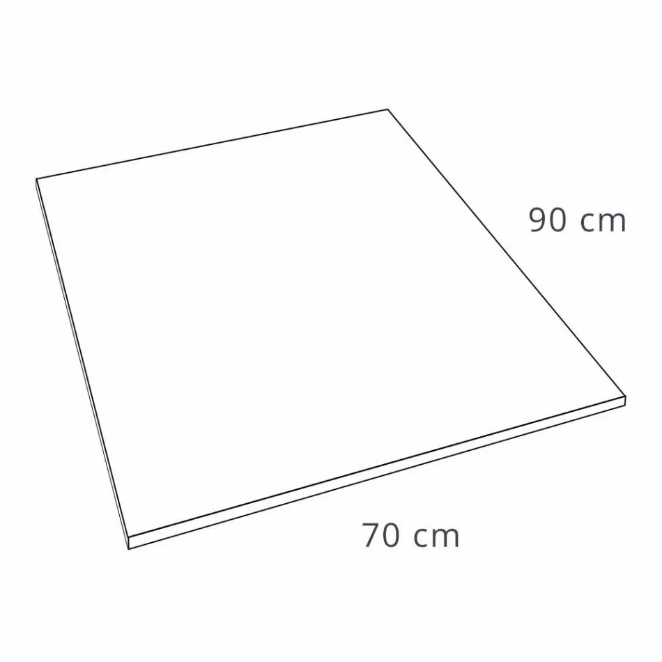 Sirtar dushi 90x70 në rrëshirë me efekt të bardhë kadifeje me mbulesë kullimi - Estimo Viadurini