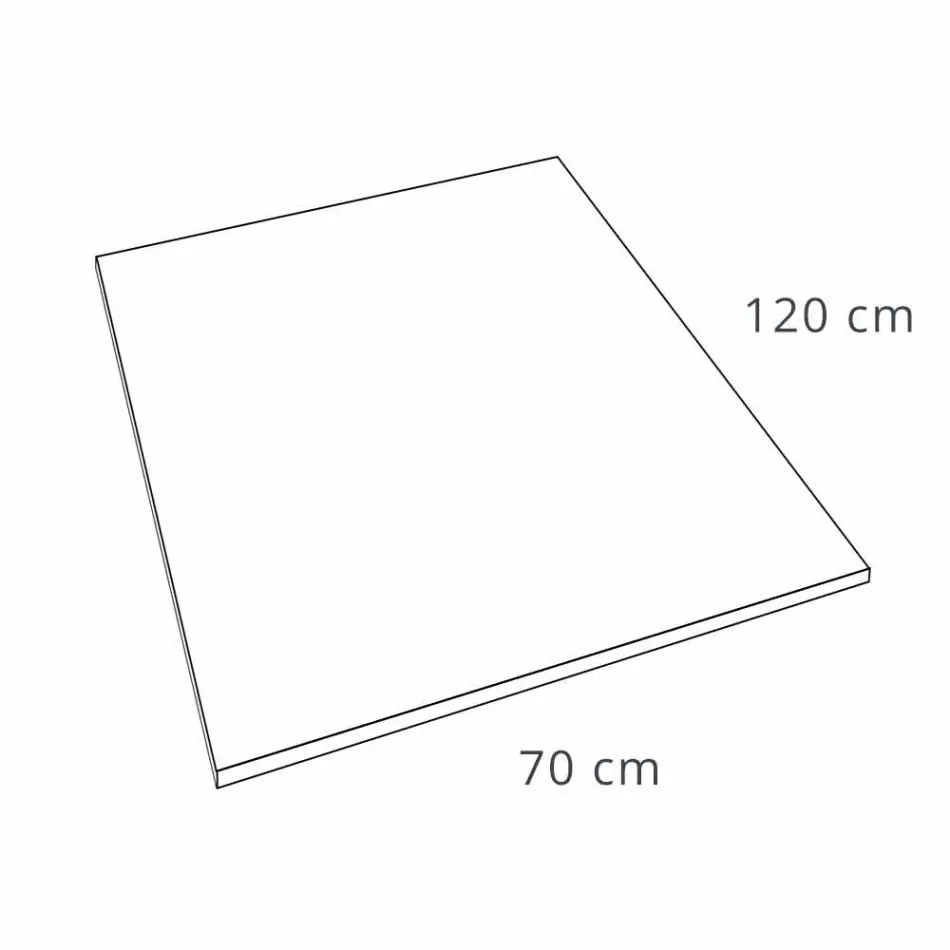 Sirtar dushi me dizajn modern 120x70 në rrëshirë me efekt kadifeje - Estimo Viadurini