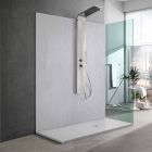 Sirtar dushi me dizajn modern 160x80 në përfundimin e efektit të pllakës së rrëshirës - Sommo Viadurini