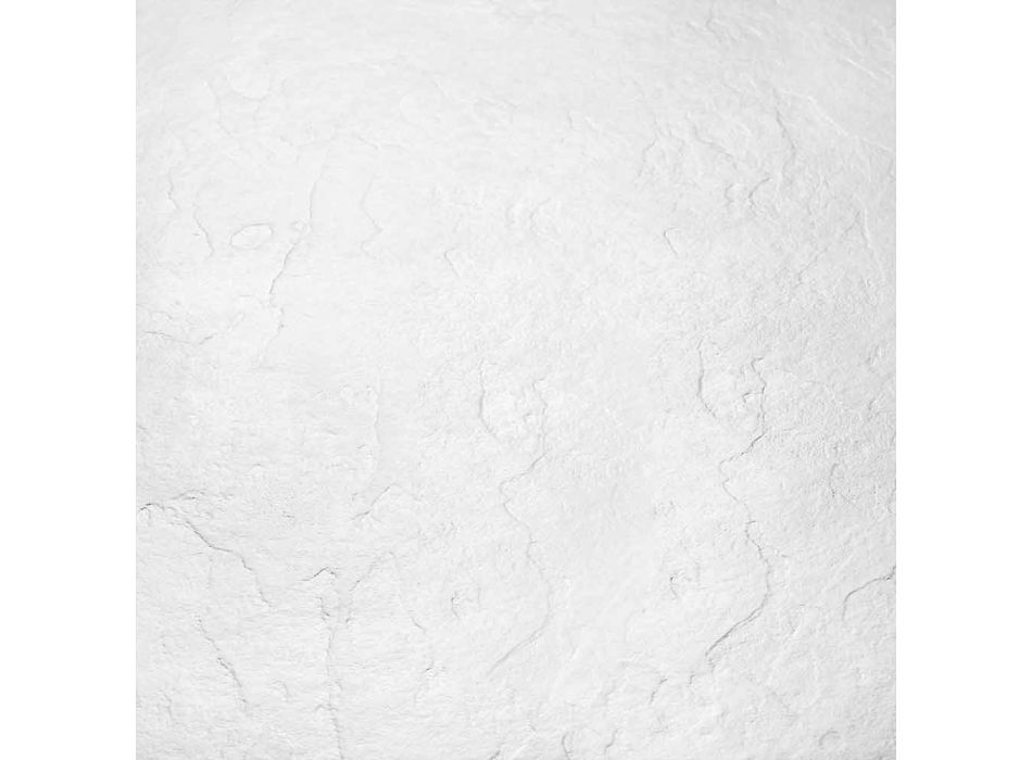 Tabaka dushi moderne 90x70 në efektin e pllakës së rrëshirës së bardhë - Sommo Viadurini