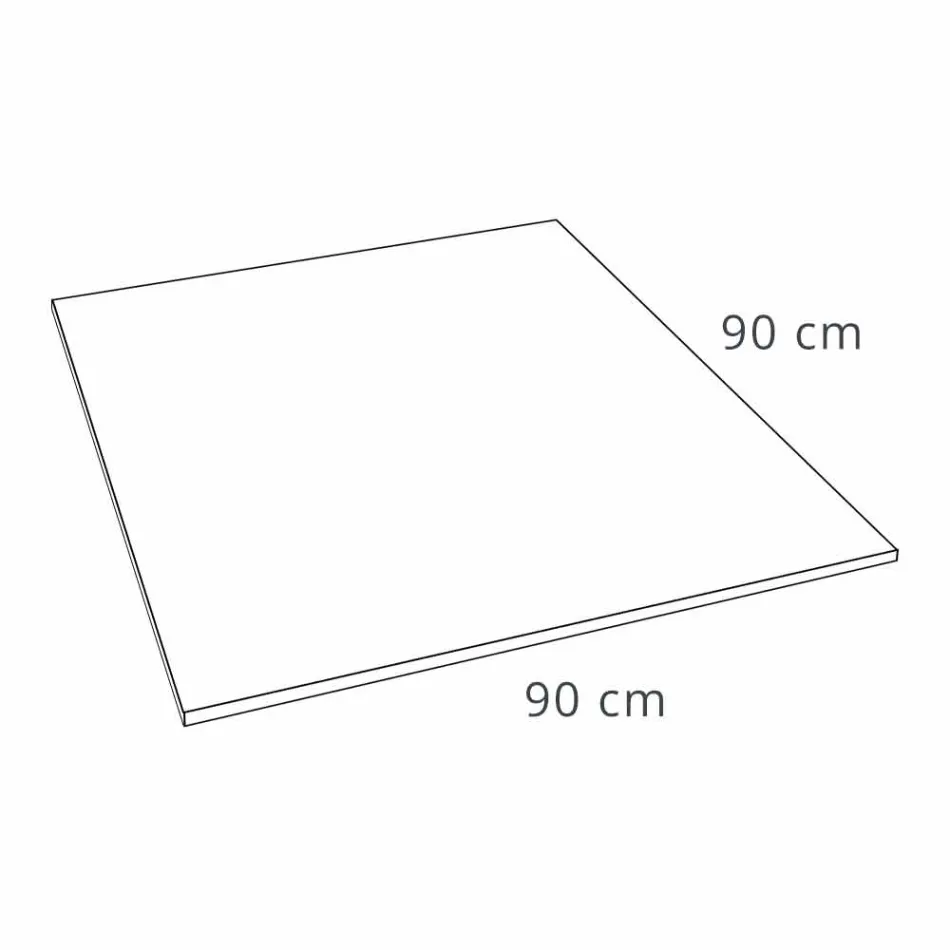Tabaka Sheshi Dushi 90x90 Efekt Betoni me Rrjetë Çeliku - Cupio Viadurini