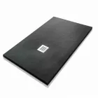 Tabaka dushi drejtkëndëshe 140x90 në përfundim të efektit prej guri rrëshire - Domio Viadurini