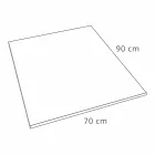 Tabaka moderne drejtkëndëshe dushi në efekt betoni rrëshire 90x70 cm - Cupio Viadurini