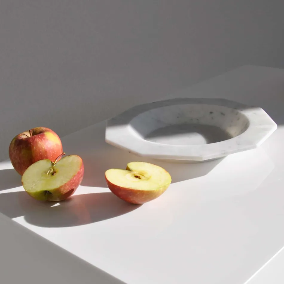 Pjatë supe mermeri saten e prodhuar në Itali - Yutaro Viadurini