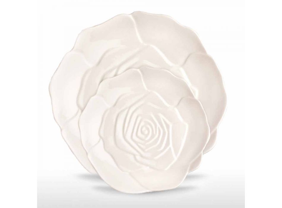 12 copë Porcelani Elegant Pllaka Favorite e Dekoruar me Dore - Rafiki Viadurini