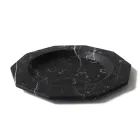 Pjatë e sheshtë me mermer sateni me dekorime të ndryshme dizajn luksoz italian - rodium Viadurini